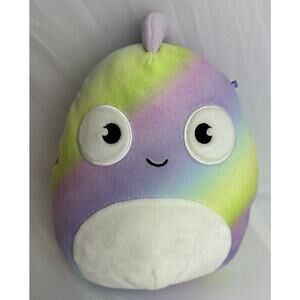 Squishmallows 8” Honeydew the Chameleon Plush Pastel Rainbow Kellytoy 2021